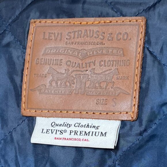 Levi's Premium Wool Trucker Jacket Multi-color Plaid - Picture 13 of 15